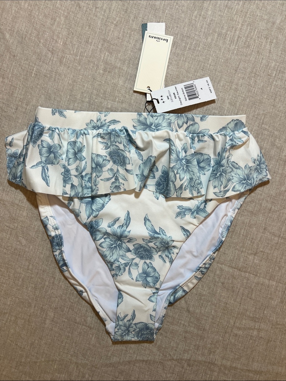 Hermoza Sabina Bikini Bottom. Daylight Saunter. Size 4. NWT
